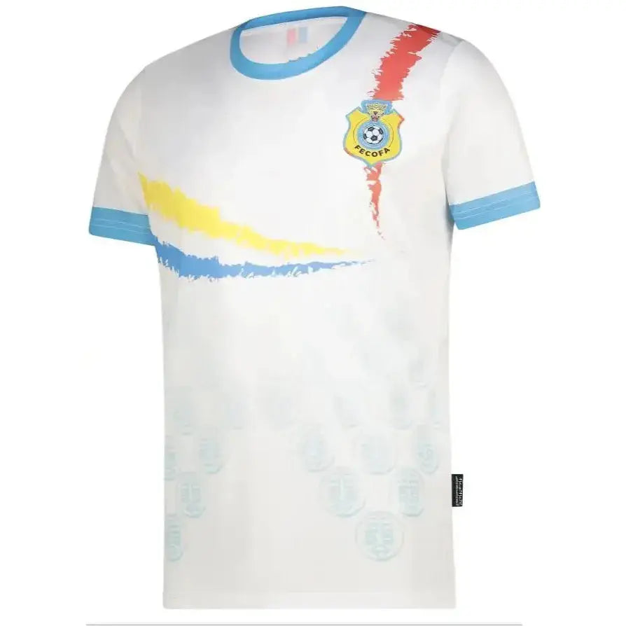 Maillot Congo Extérieur Blanc Africa Cup Nation 2025 – Élégance et fierté des Diables Rouges | Afrika Kit Afrika Kit